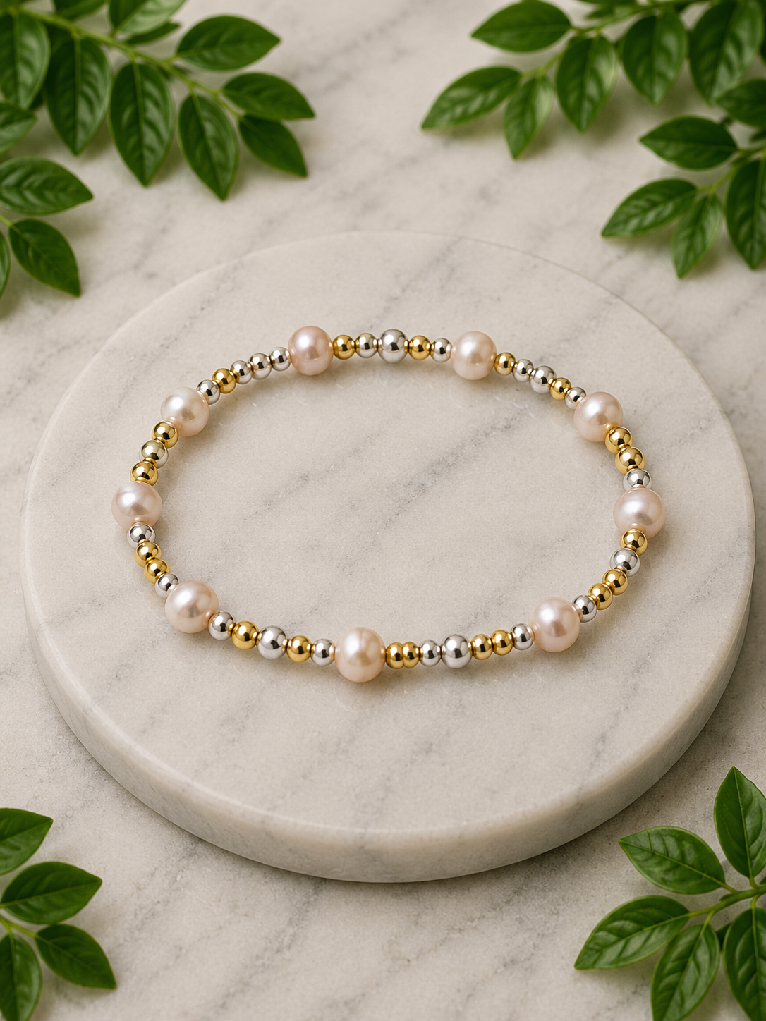 Kids Gold & Silver Beaded Bracelet Collection