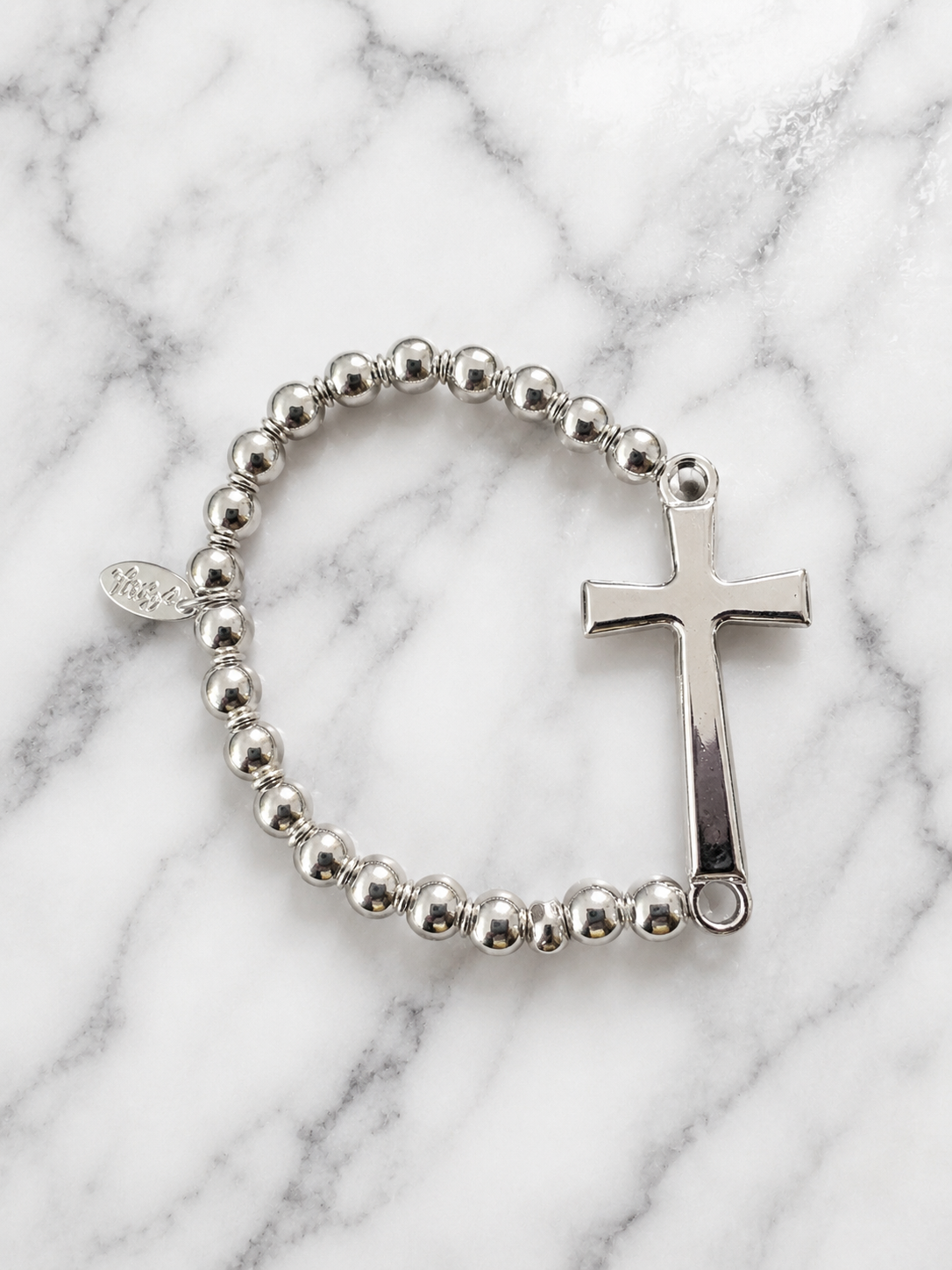 Faith Cross Stretch Bracelet – Available in Gold or Silver