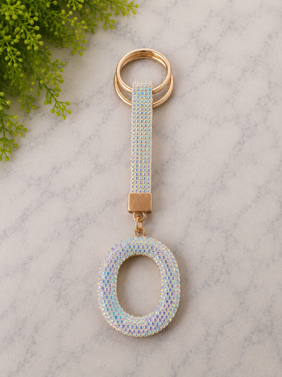 Bling Bling!! Rhinestone Initial keychain/ bag charm - available in multiple letters and 2 colors