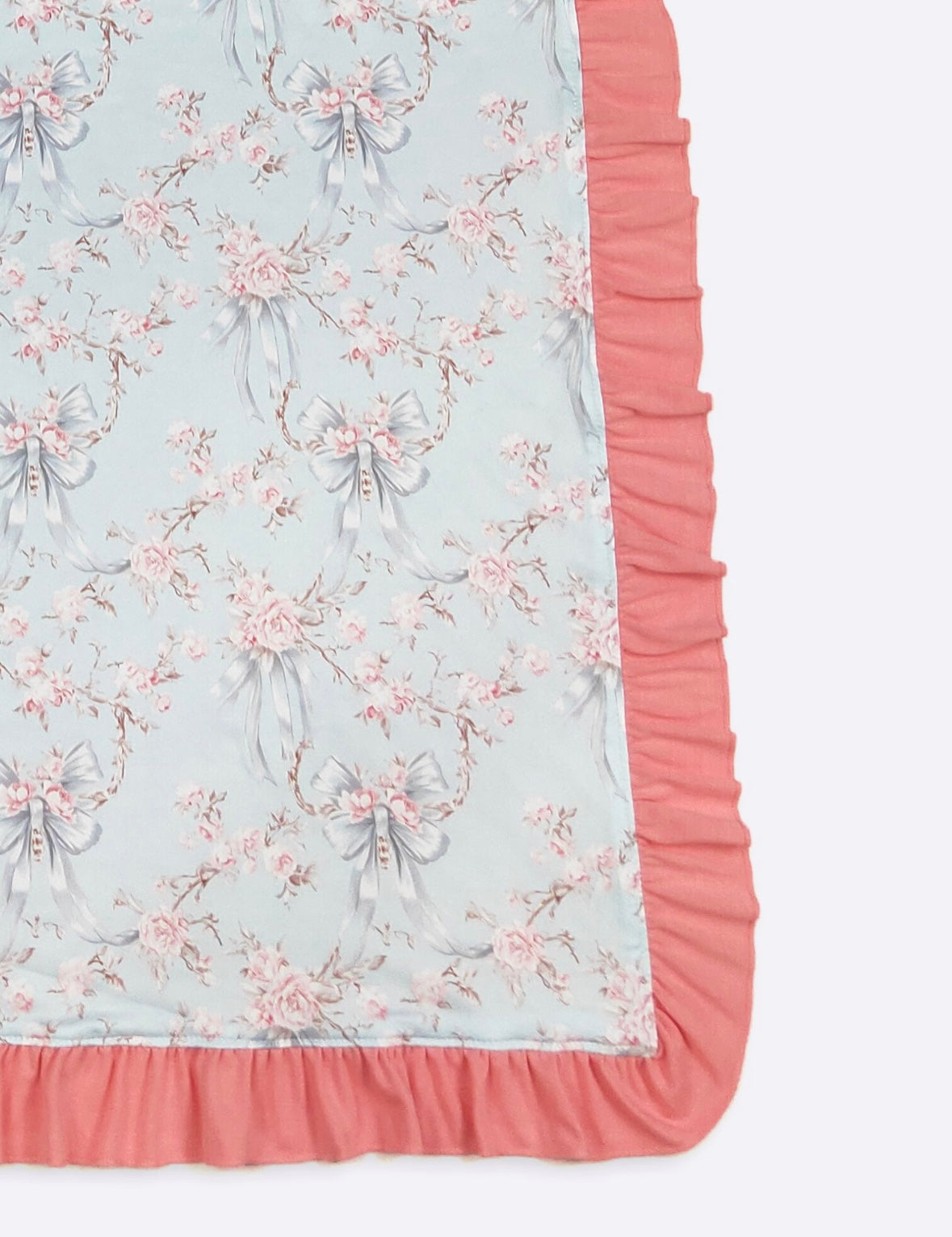 Baby Blanket - Blue Rose