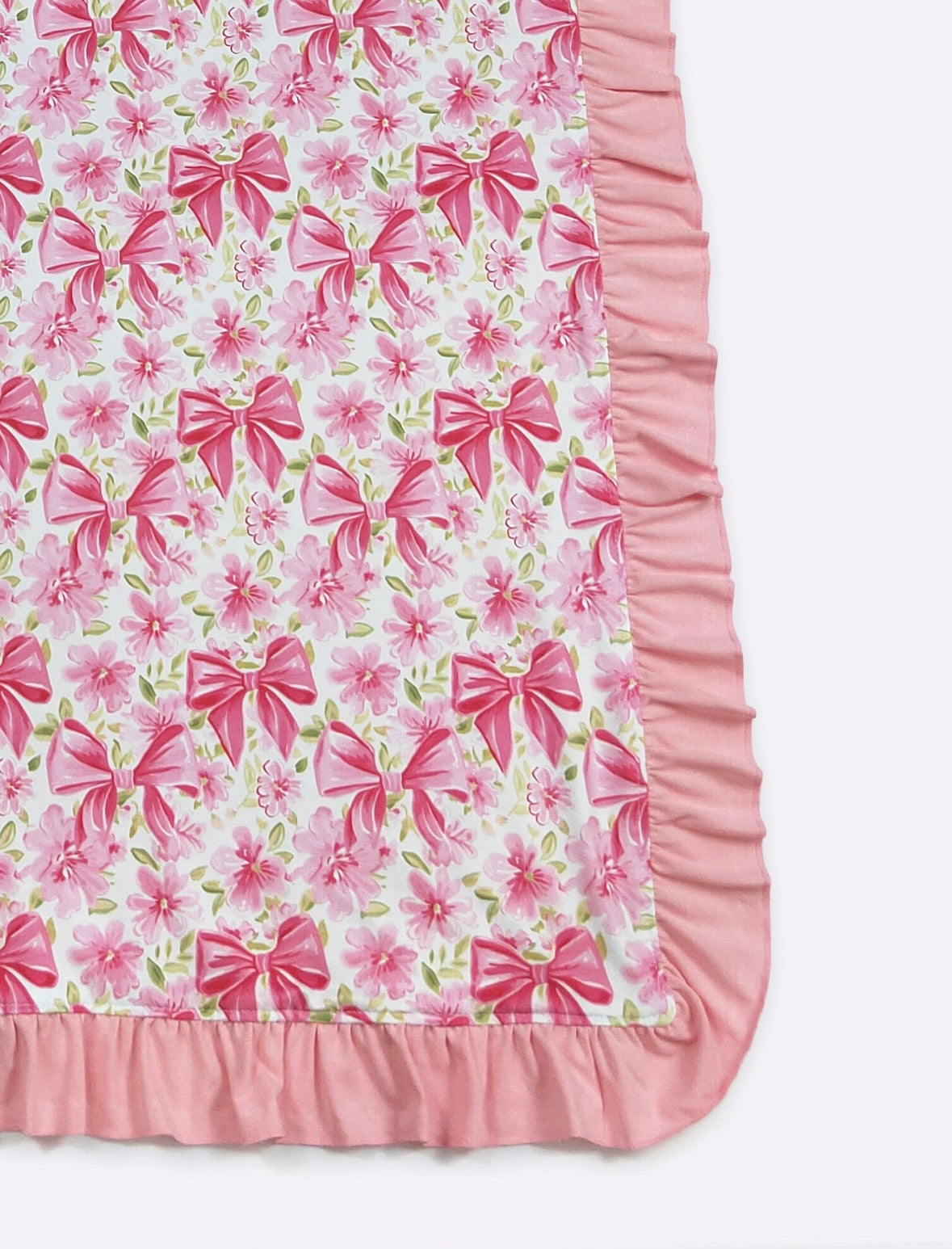 Baby Blanket - Fuchsia Ribbon