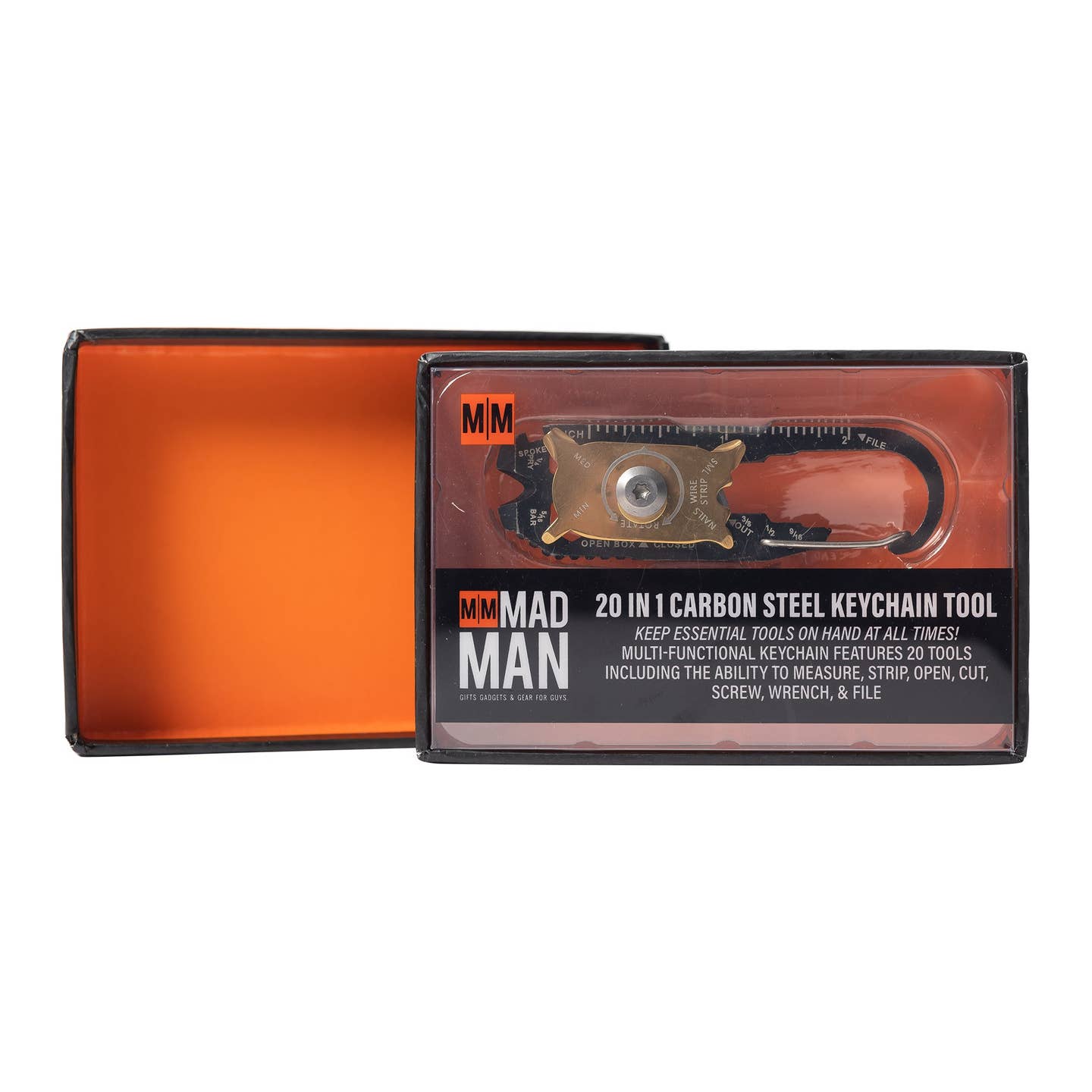 Mad Man 20 in 1 Carbon Steel Keychain Tool