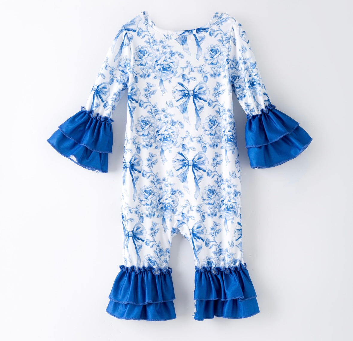 Clothing for Baby Girl - Cobalt Coquette Baby Romper