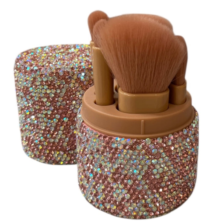 Bling Bling!! Pink AB Rhinestone Makeup Brush Set