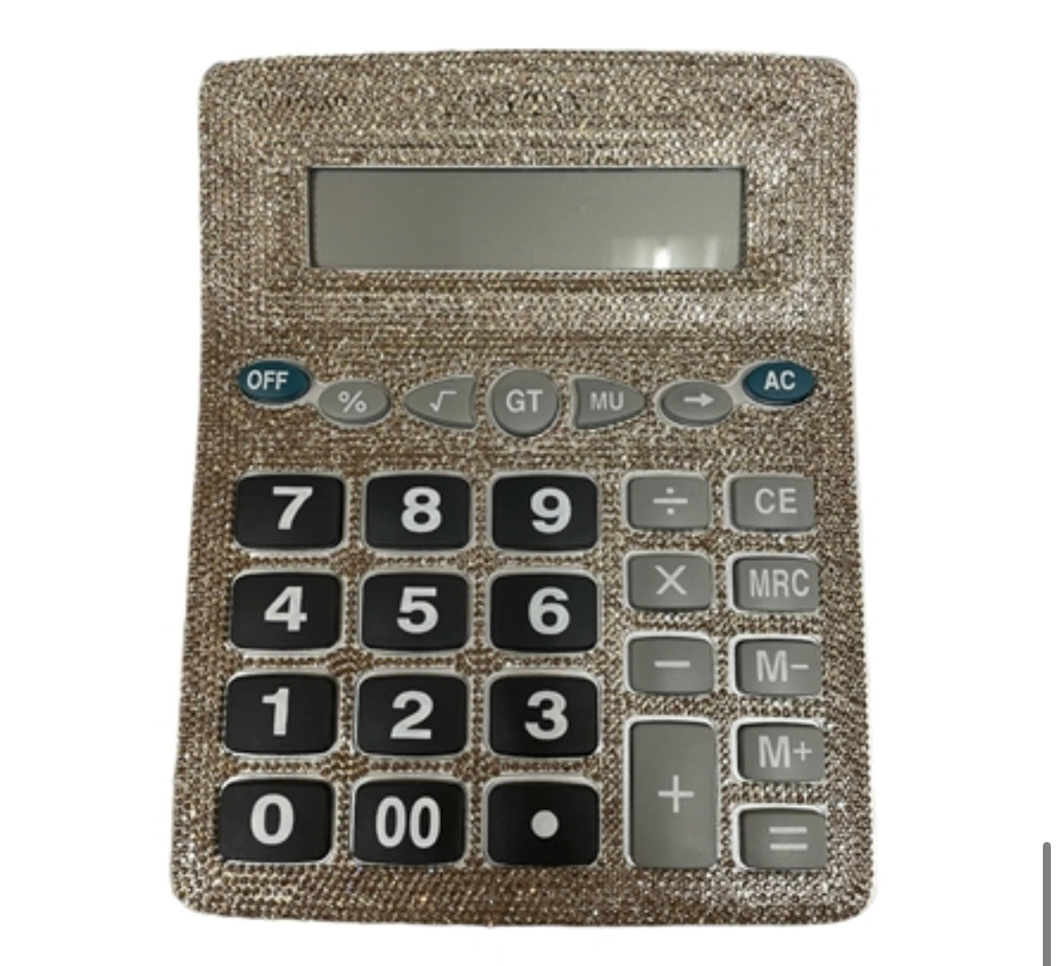 Bling Bling Champagne Rhinestone Calculator