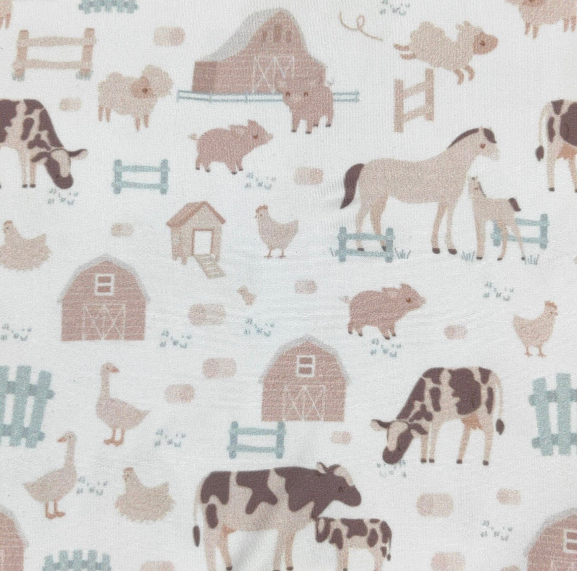 Clothing for Baby Girl - Barnyard Blue Baby Romper