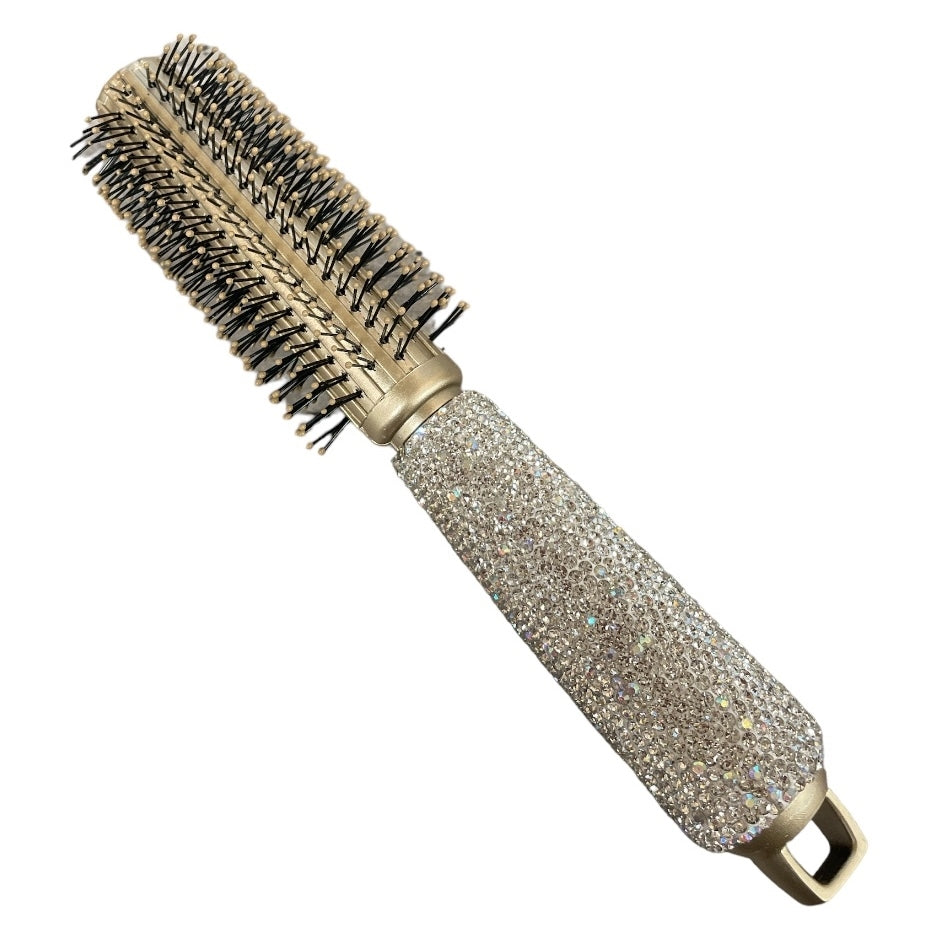 Bling Bling!! Silver AB Rhinestones Round Hair Brush