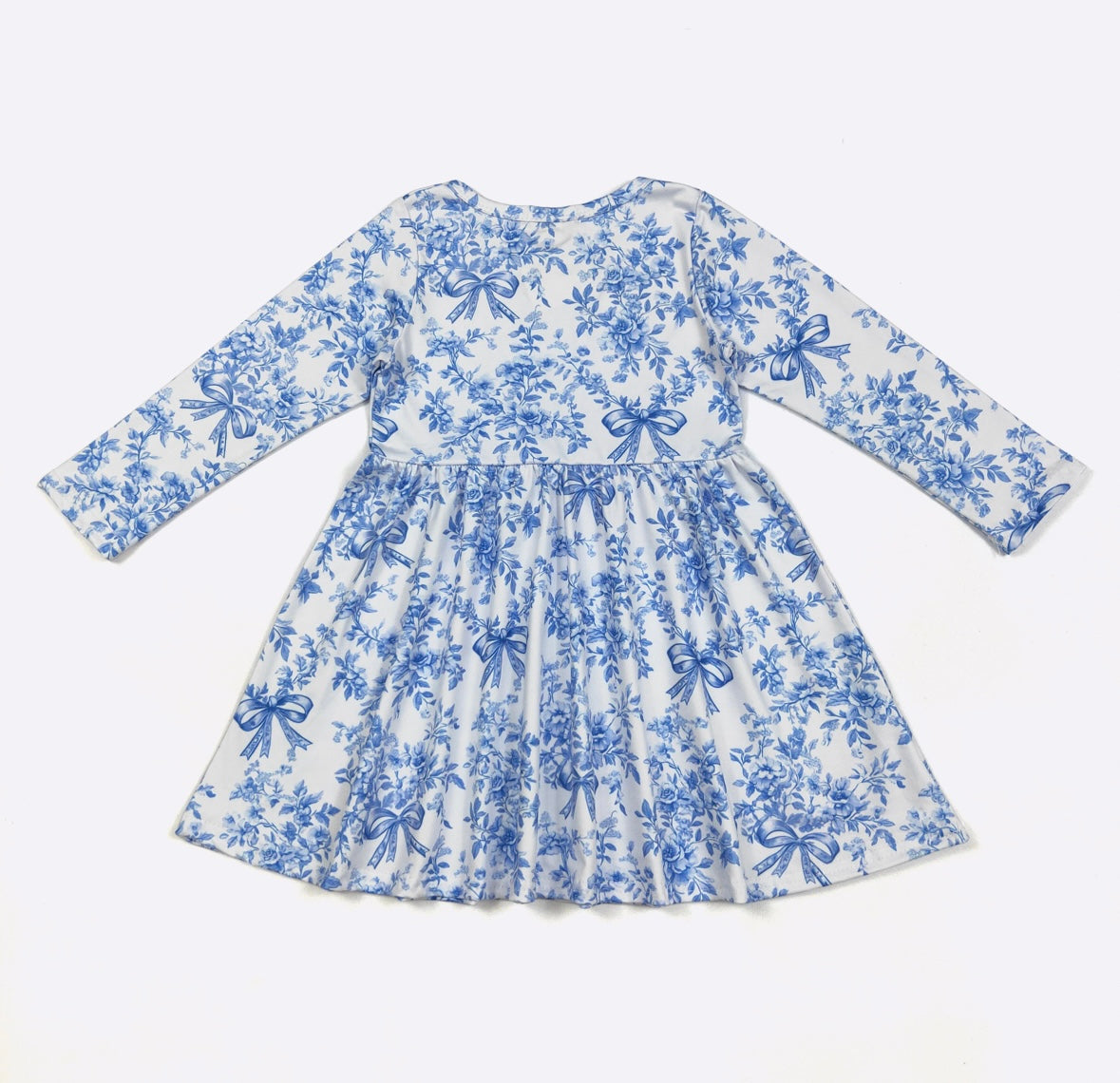 Clothing for Toddler Girl - Blue Chinoiserie Girls Dress