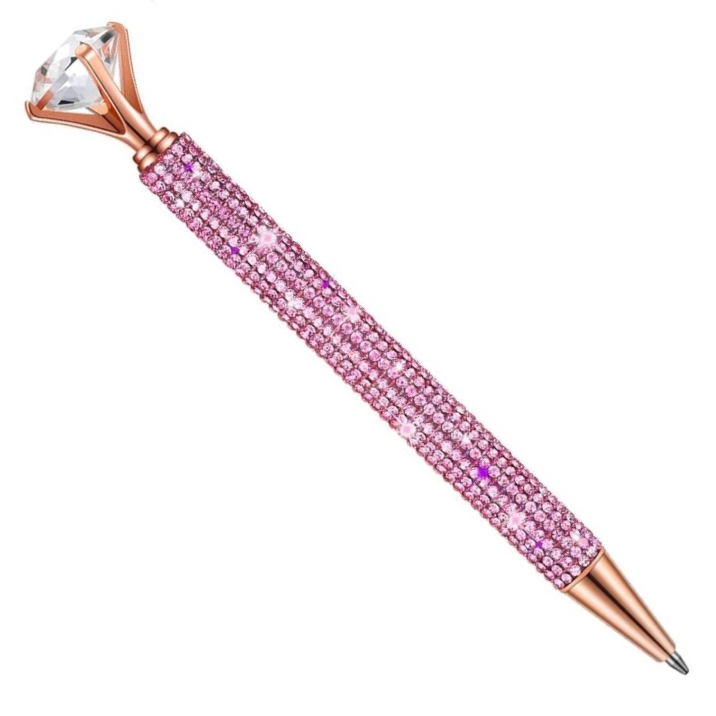 Bling Bling!! Diamond Top Pink Rhinestone Writing Pen