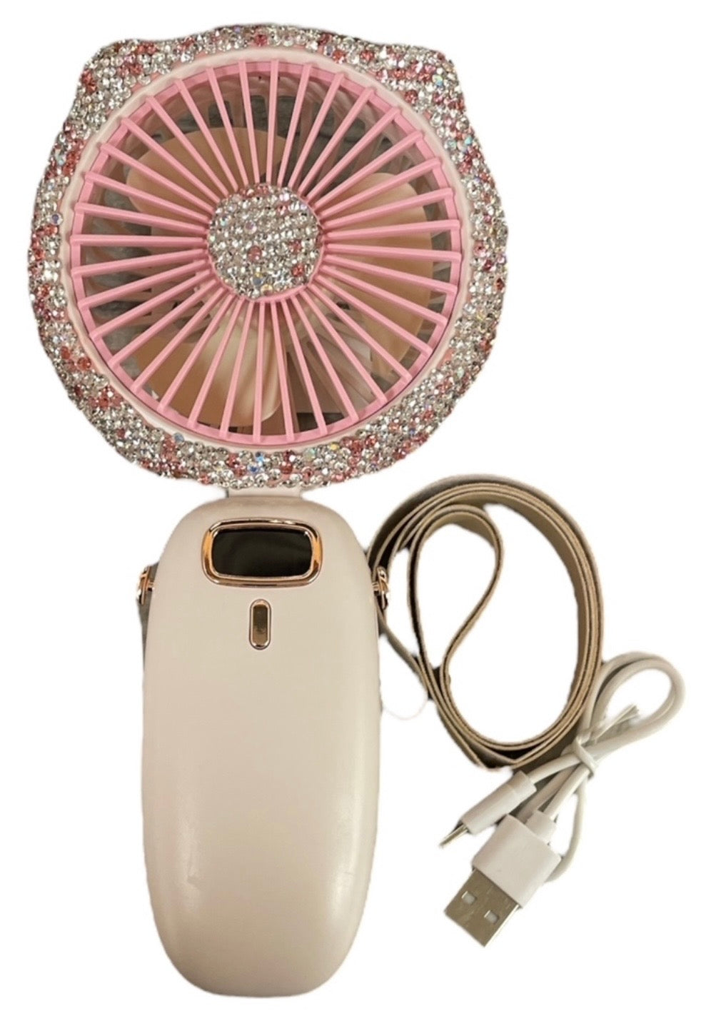Bling Bling!! Folding Cat Ear Fan - available in 2 colors