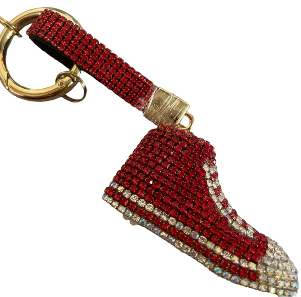 Bling Bling!! Shoe Rhinestone Pave Keychain / bag charm - available in 5 colors