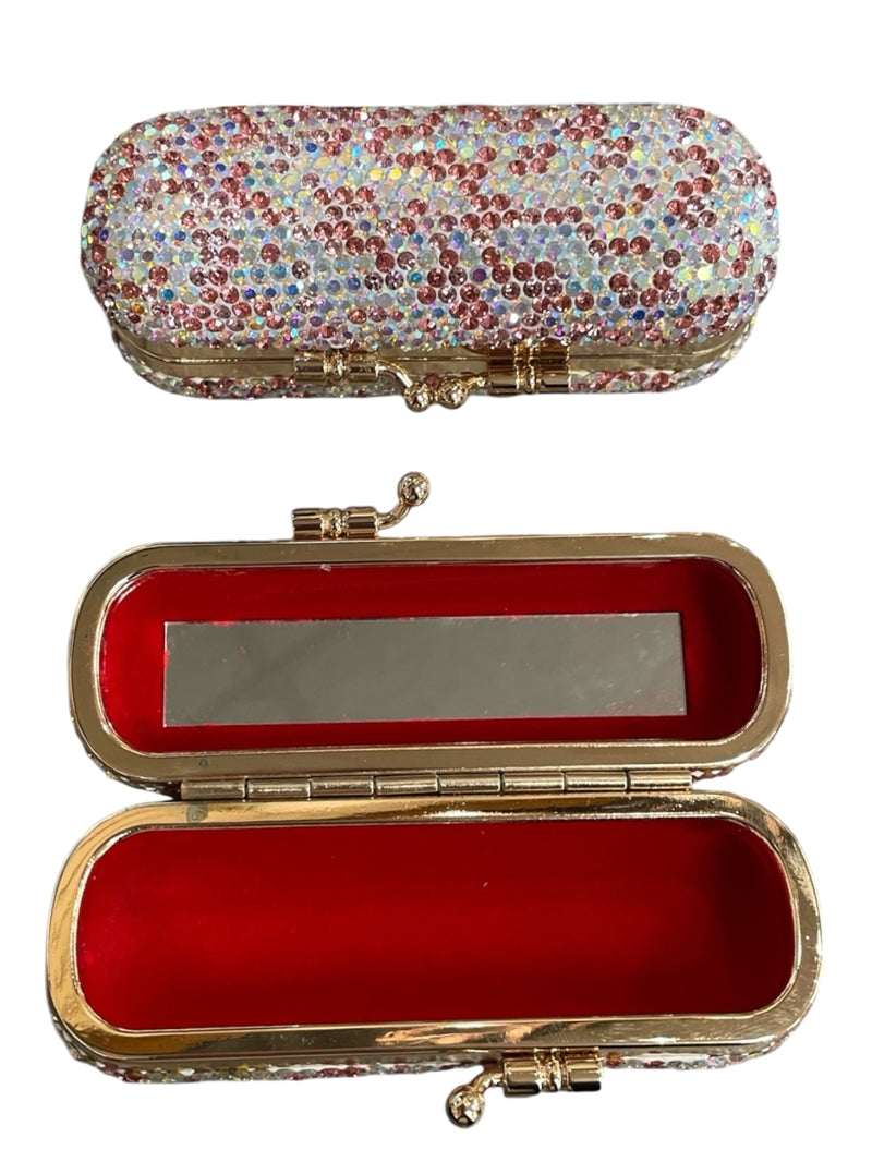 Bling Bling!! Pink Rhinestone Lipstick Case