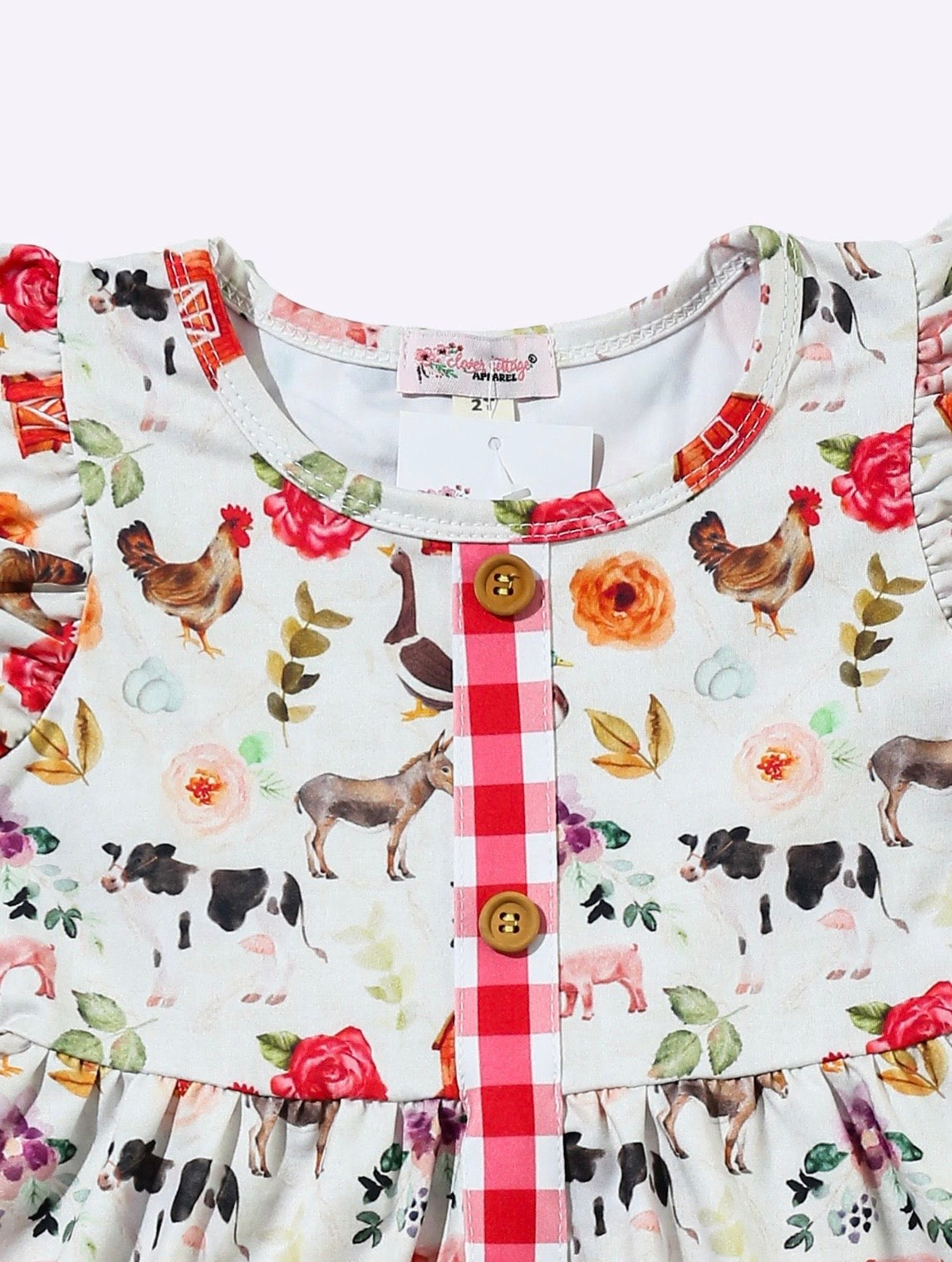 Clothing for Toddler Girl - Floral Farm Girls Dress