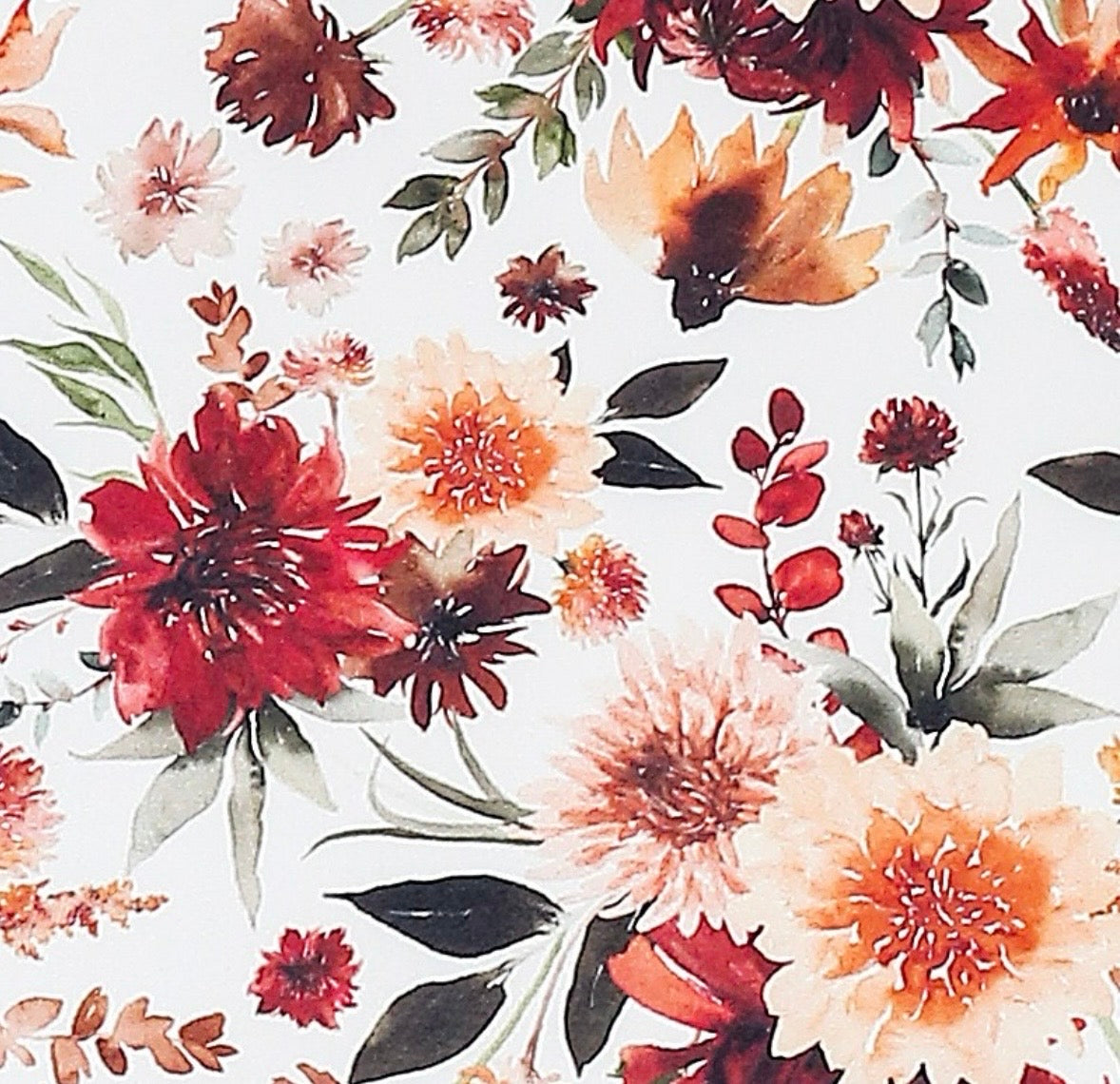 Baby Blanket - Mahogany Floral Blanket