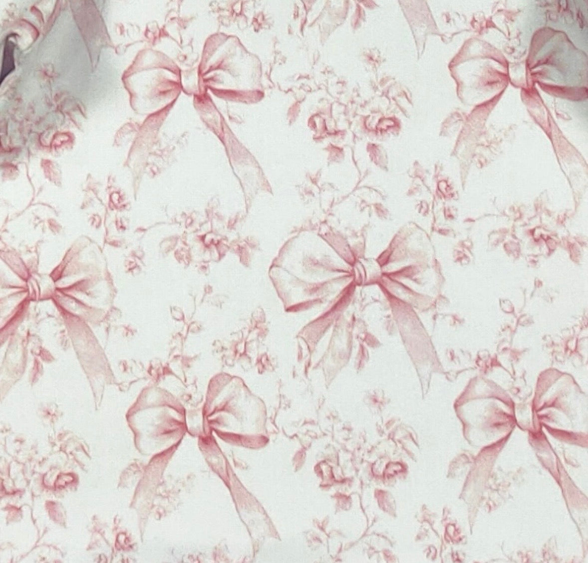 Clothing for Baby Girl - Faded Pink Bow Baby Gown