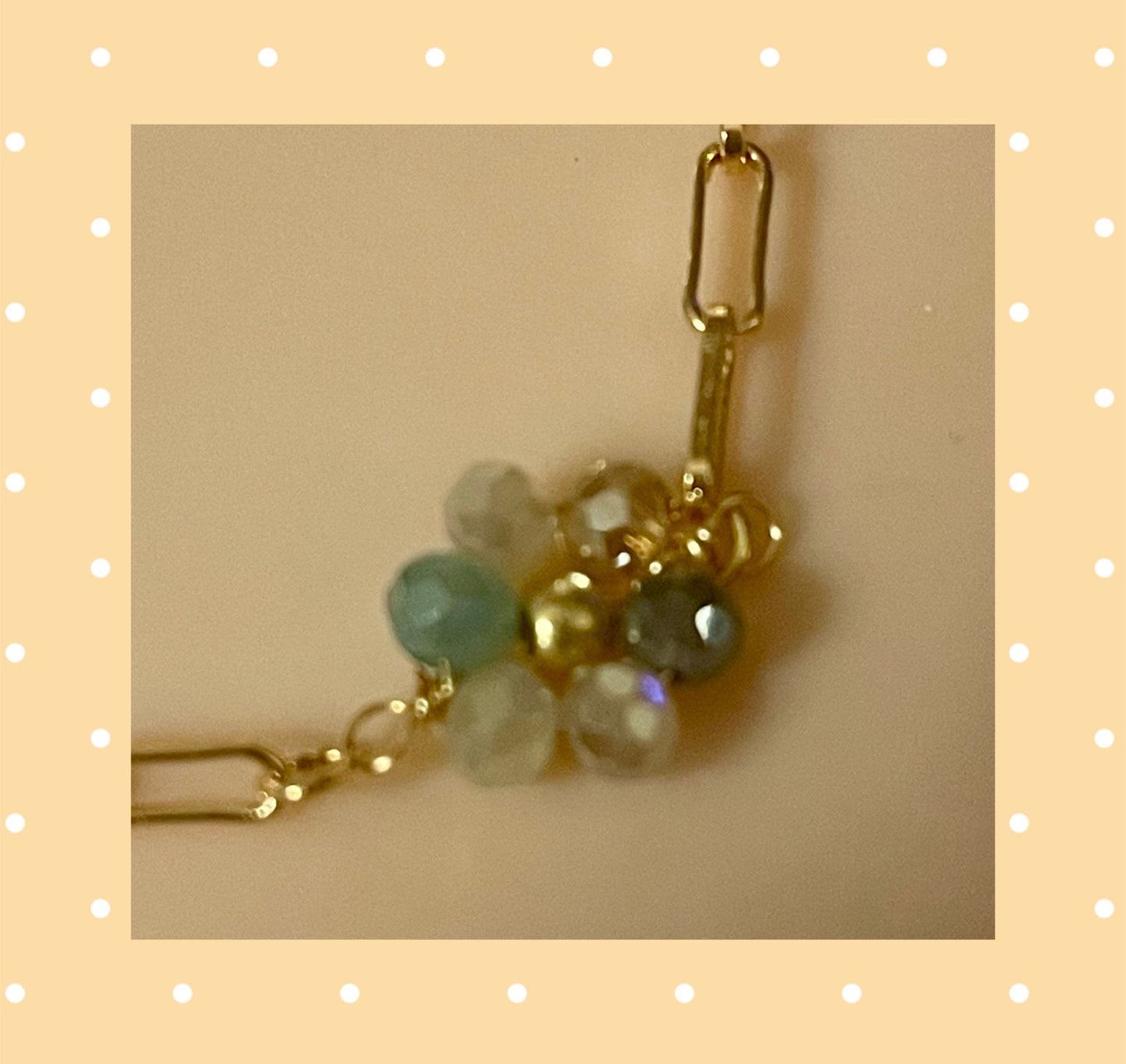 Dainty Chain Flower Bead Bracelet