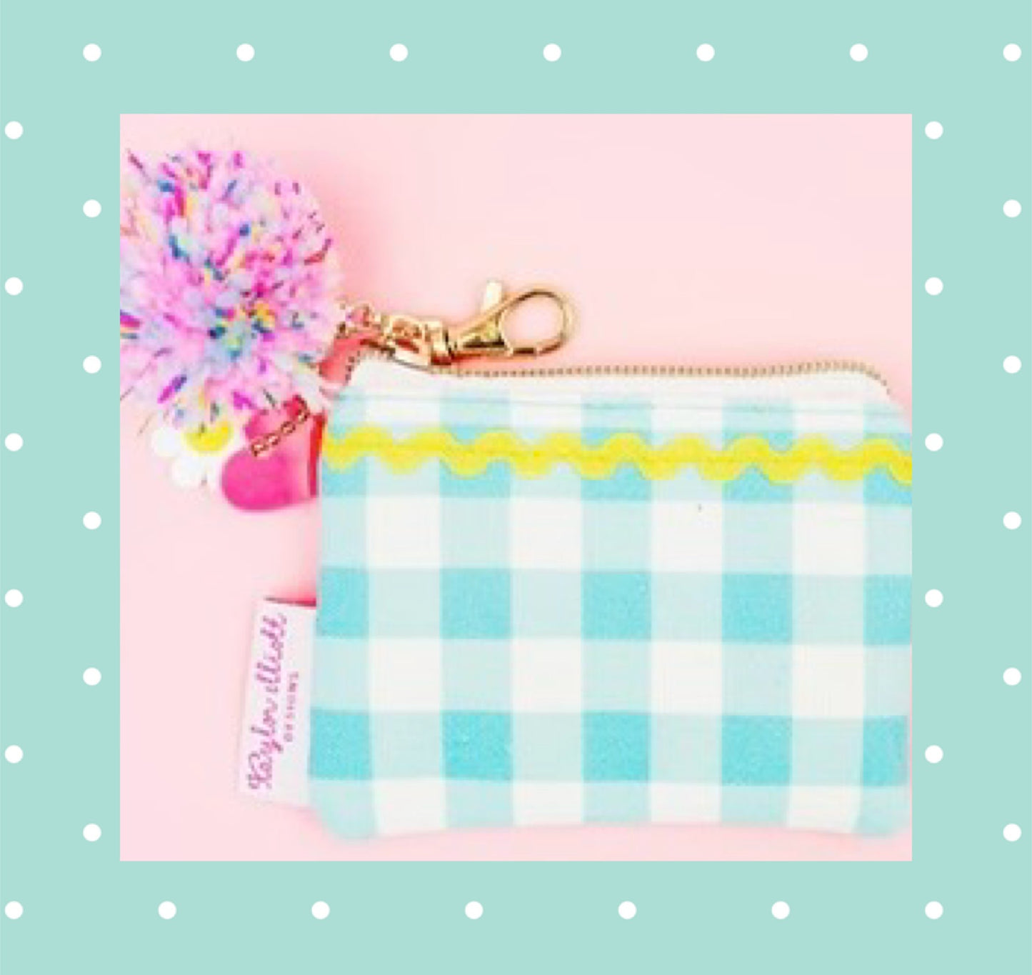 Daisy Darling Card Holder Keychain