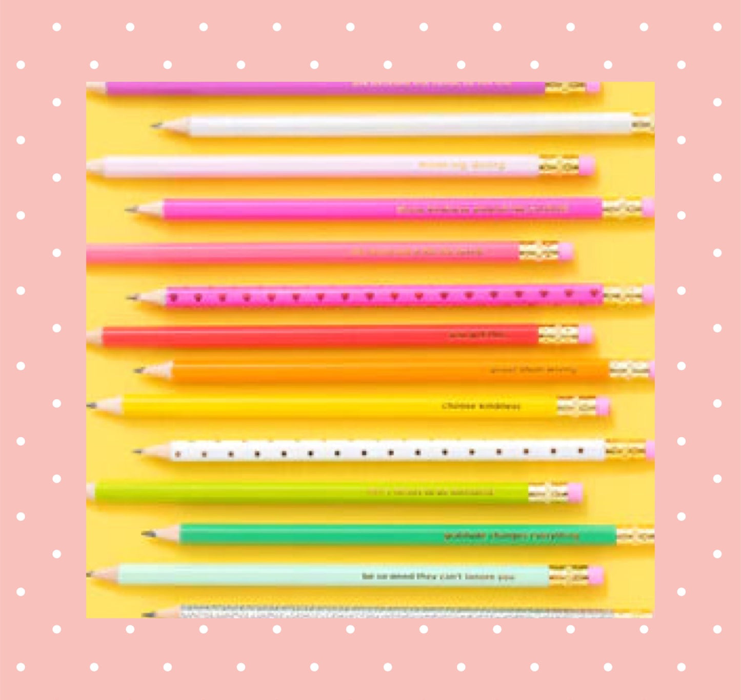 Motivational Pencil Set