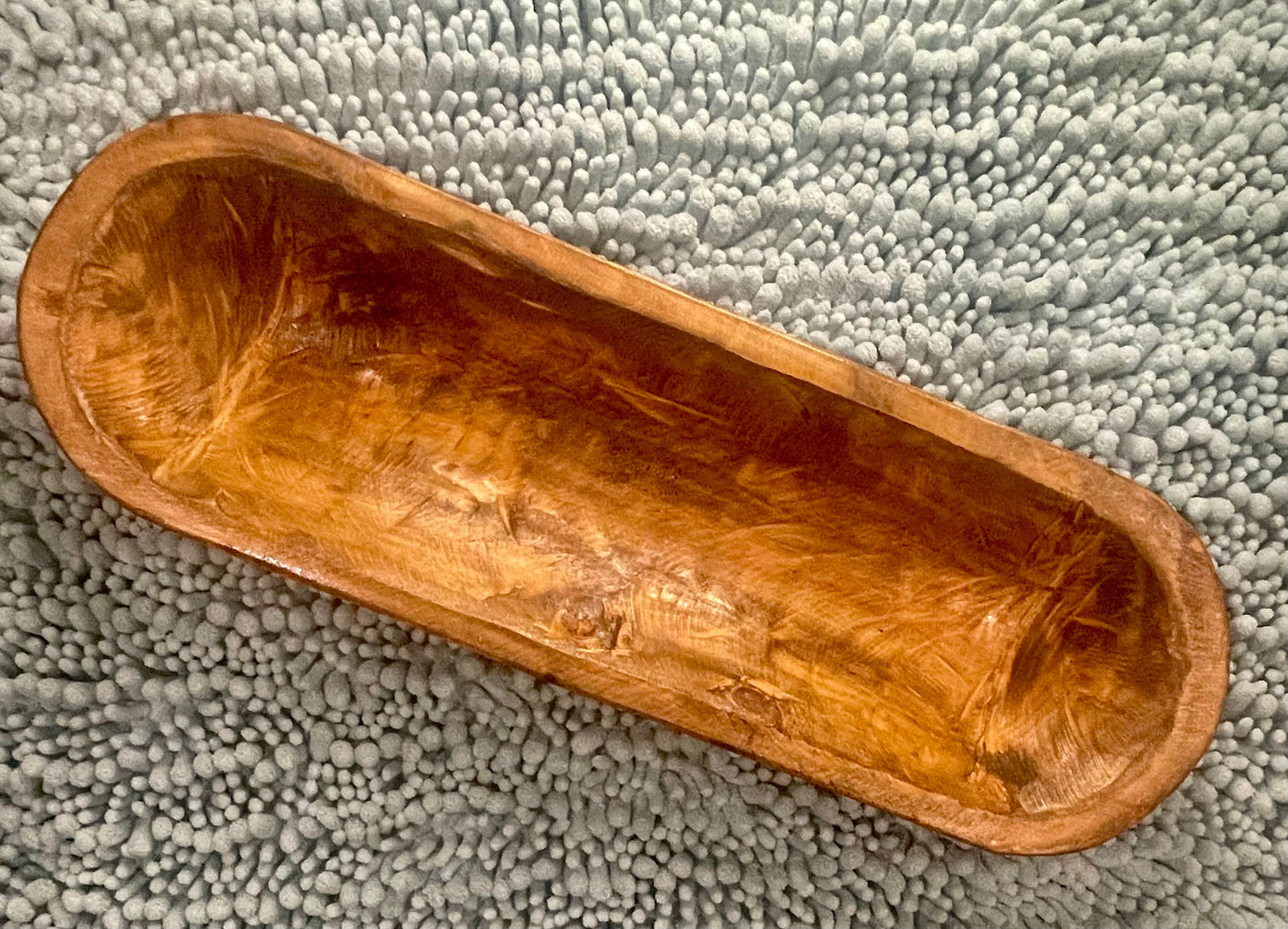 Large Hand-carved Wooden Dough Bowls