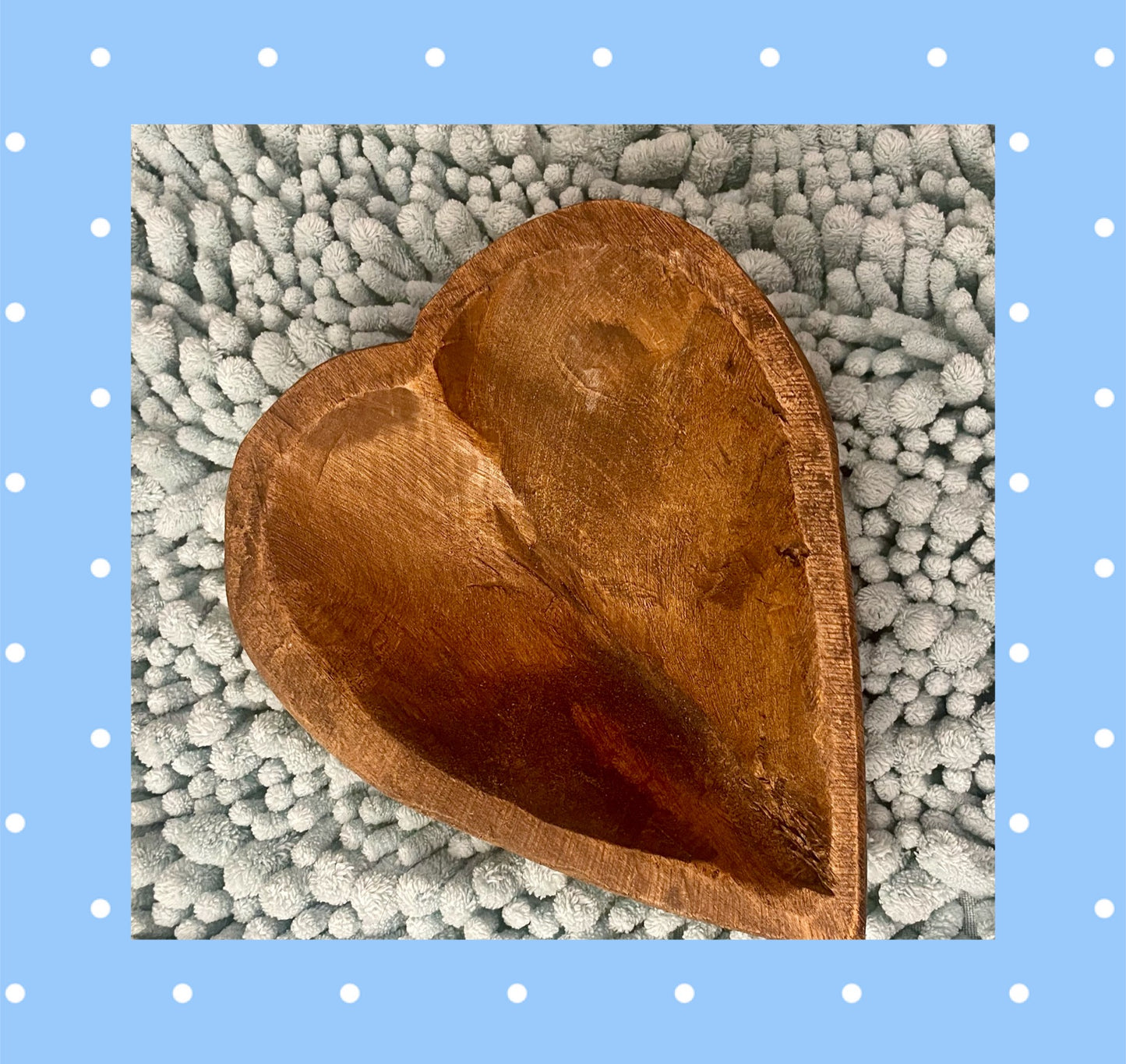 Wood Heart Bowls