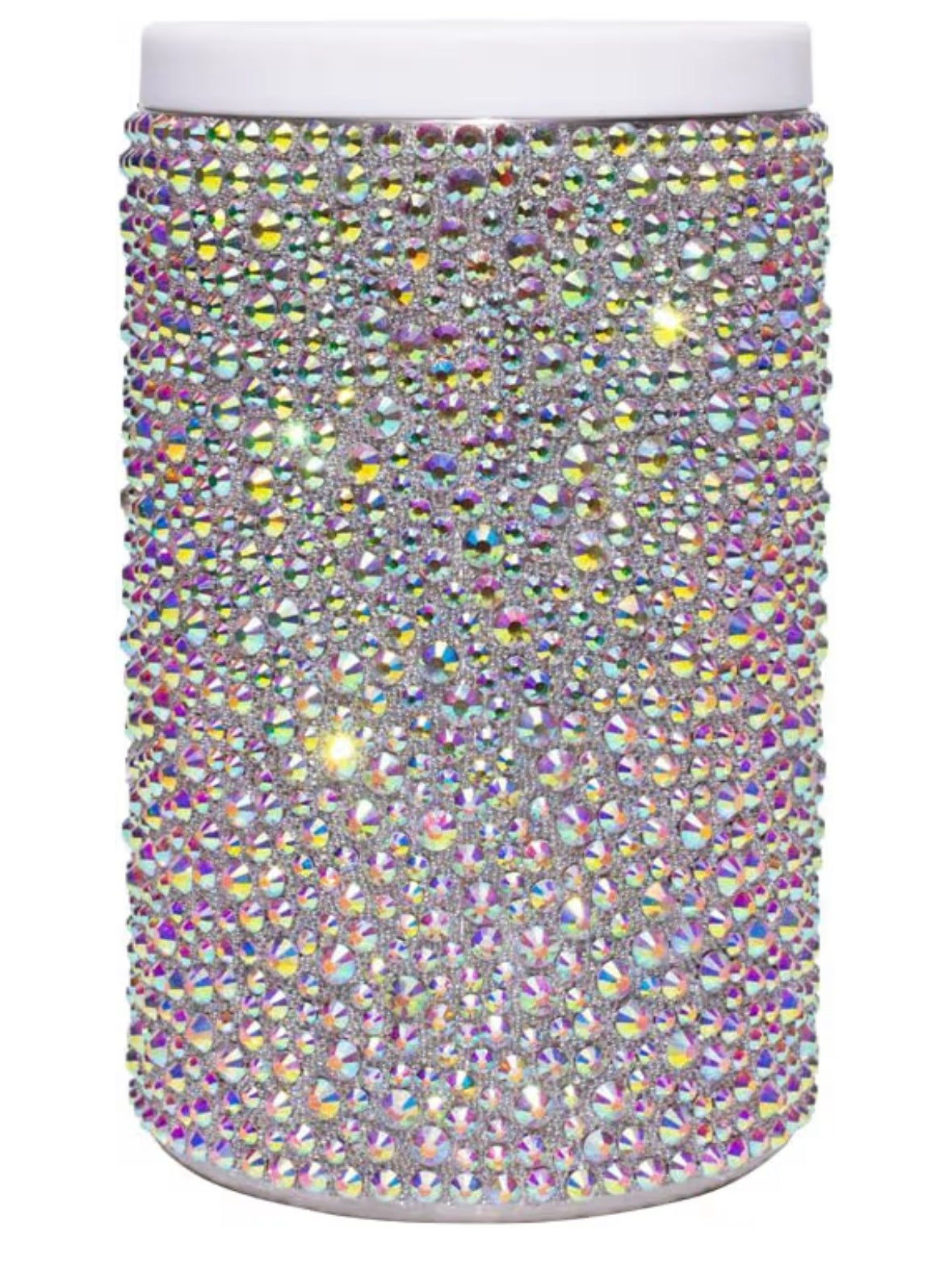 Bling Bling! Beverage Insulator for Standard Can, Glass Rhinestones on Stainless Steel - available in 4 colors