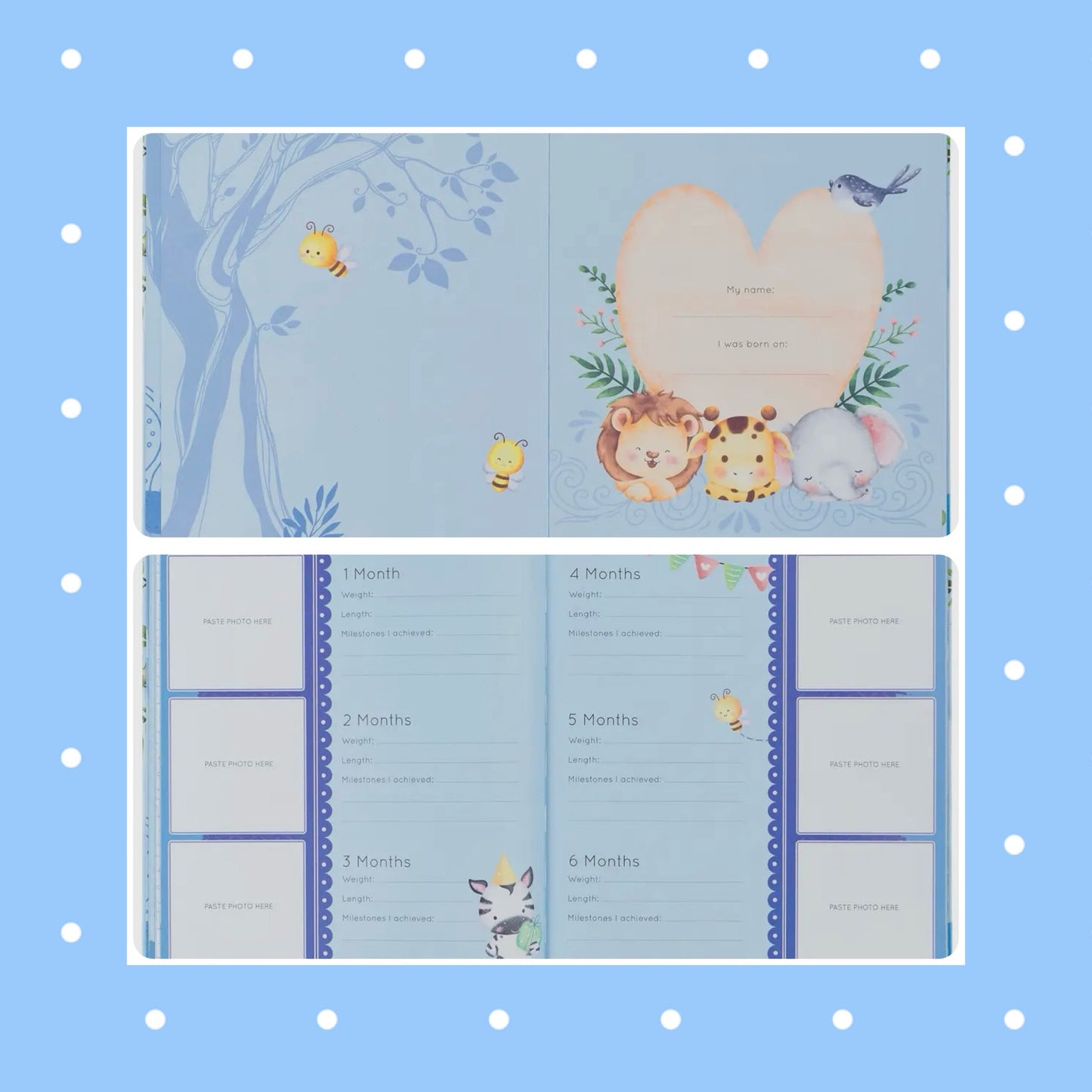 My First Year Hardcover Memory Book for Baby Boys