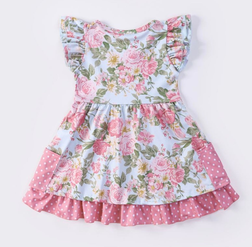 Clothing for Toddler Girl - Antique Rose Summer Girls Dress