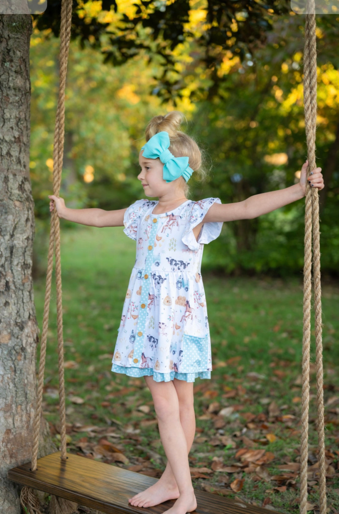 Clothing for Toddler Girl - Hobby Farm Summer Girls Dress
