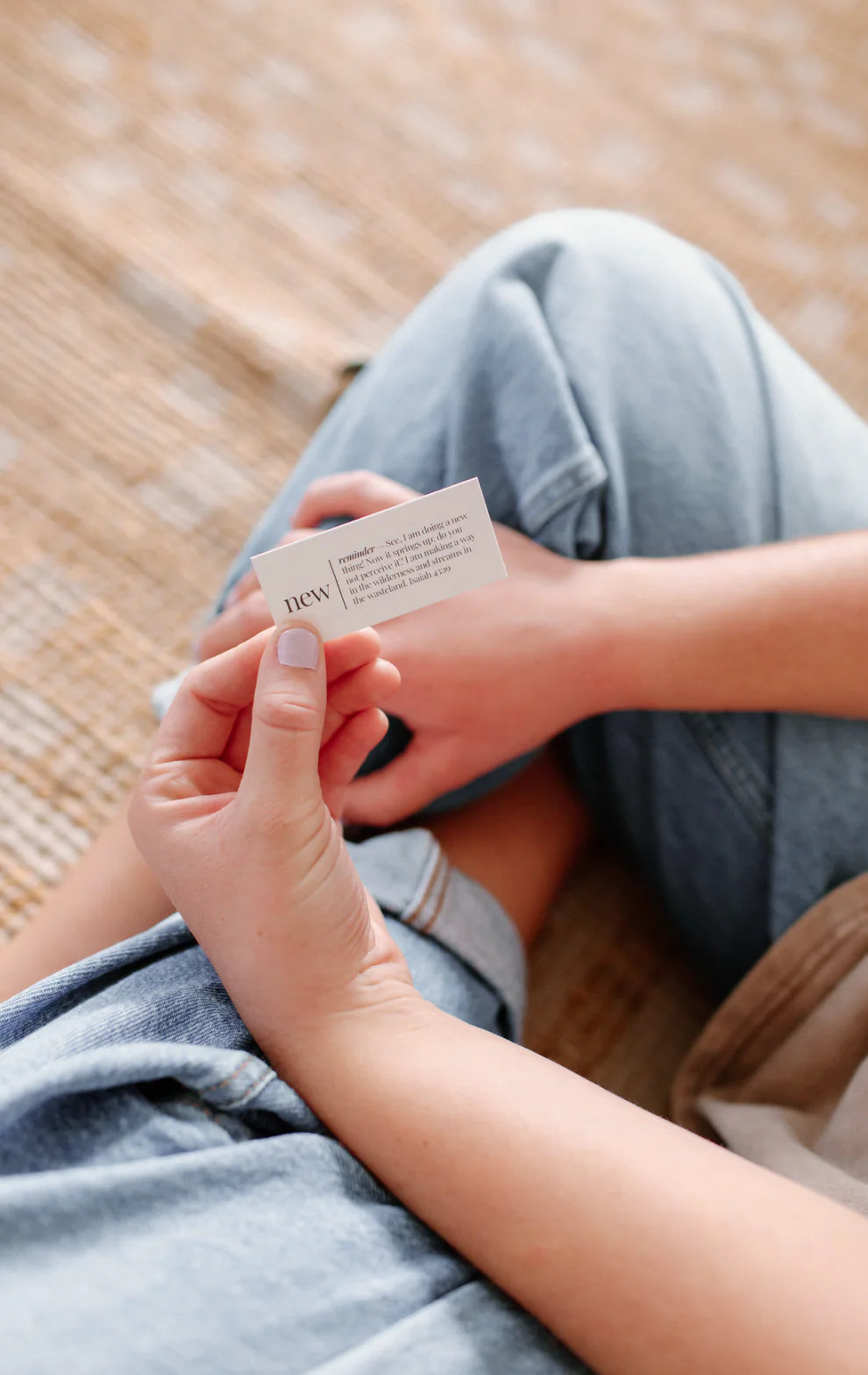 “New” Non-toxic Nail Polish with an Inspirational reminder® - a soft, gentle shade of lavender