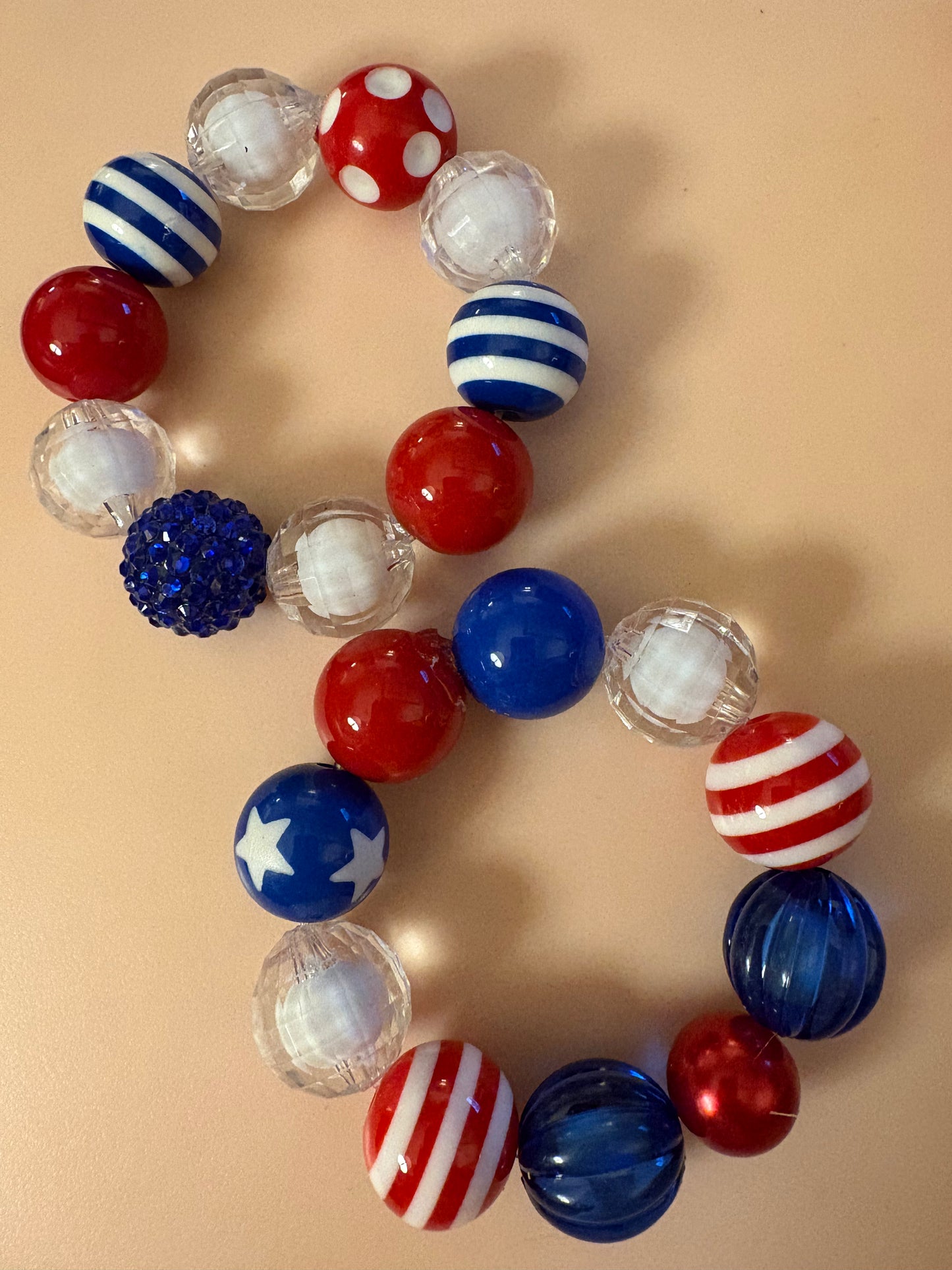 Bubblegum Beaded Bracelets for girls - handmade