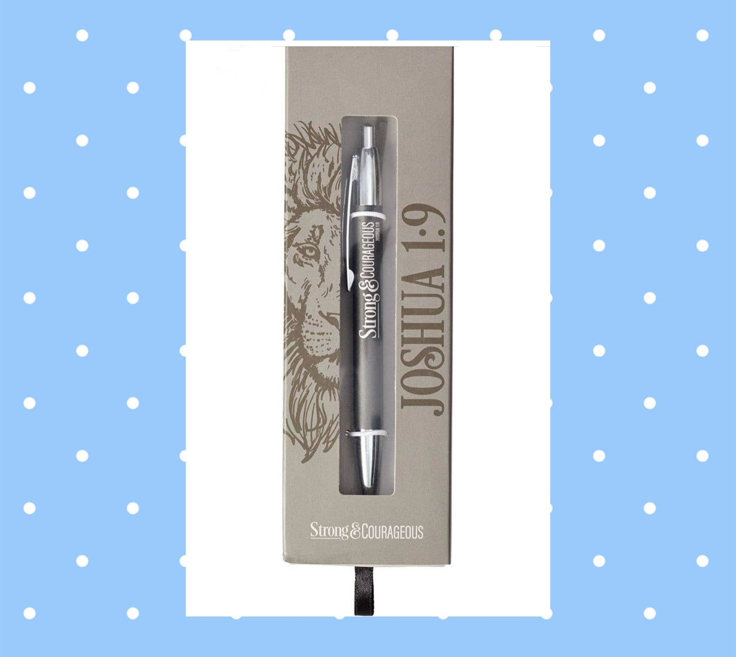 Strong & Courageous Gift Pen - Joshua 1:9