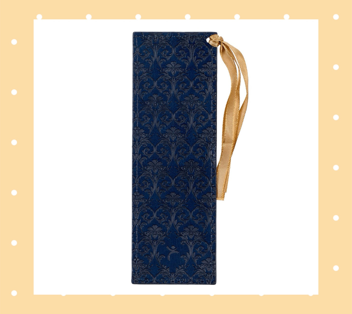 I Know The Plans Floral Trellis Blue Faux Leather Bookmark - Jeremiah 29:11
