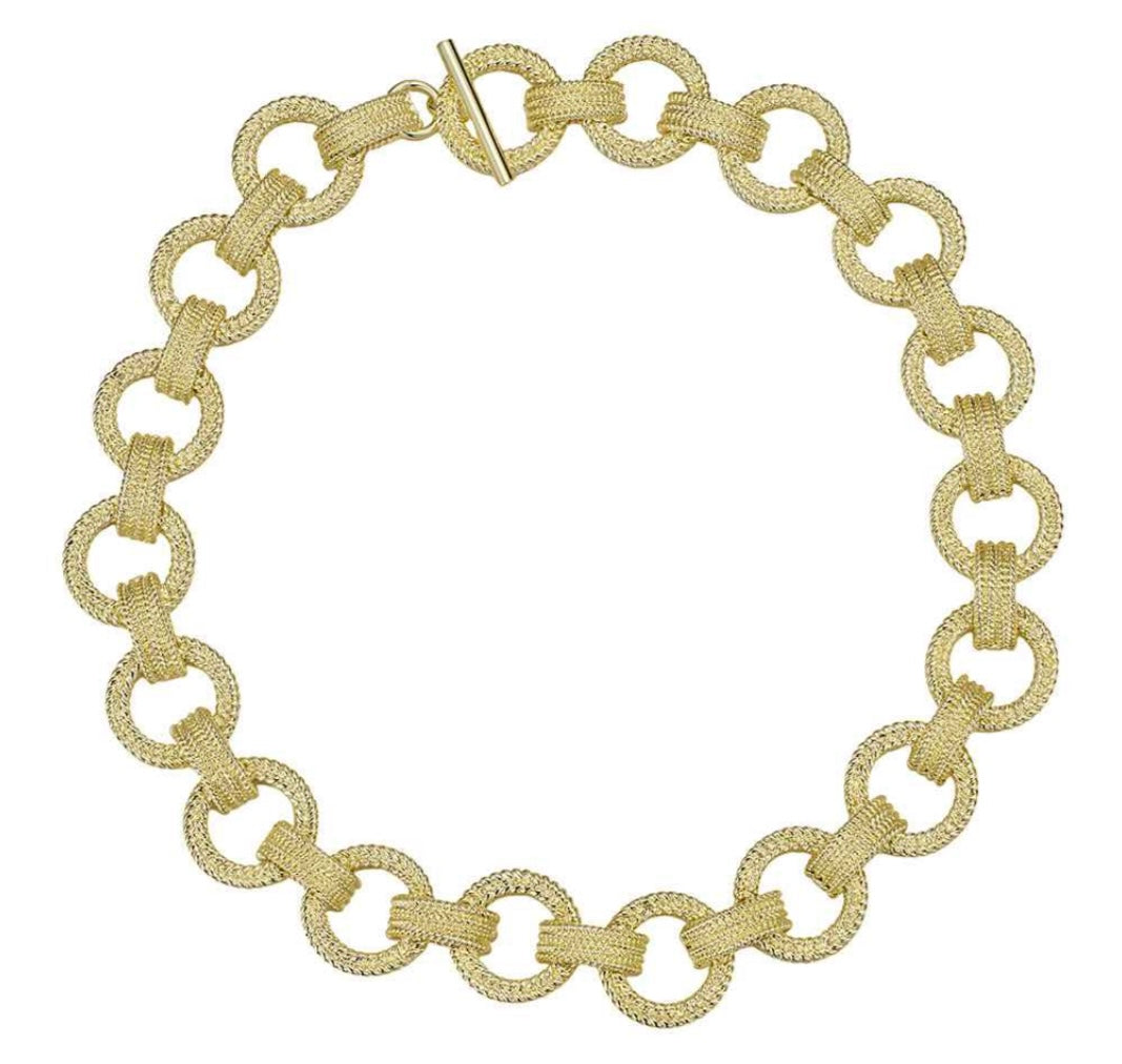 Necklace - 18” GP Fancy Link