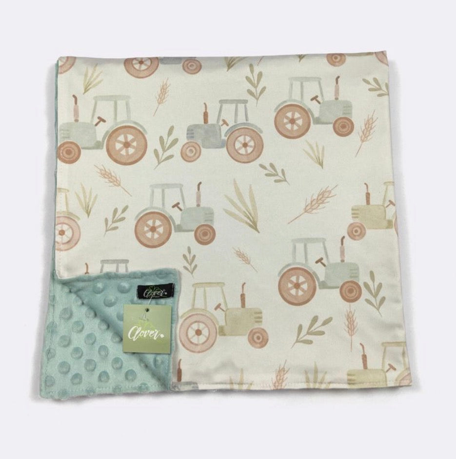 Baby Blanket - Shaded Tractor Blanket
