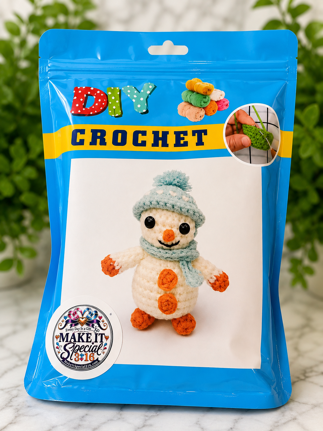 DIY Christmas Crochet Kit – Holiday Crochet Craft Kit