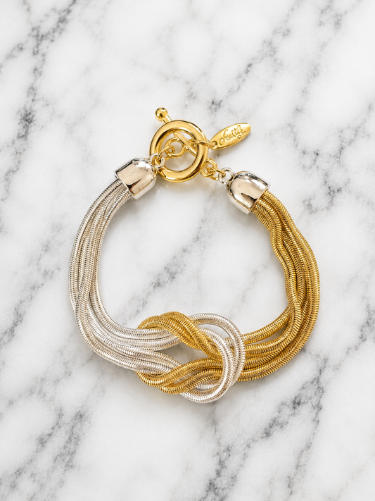 Bracelet - Two-Tone Knot Bracelet