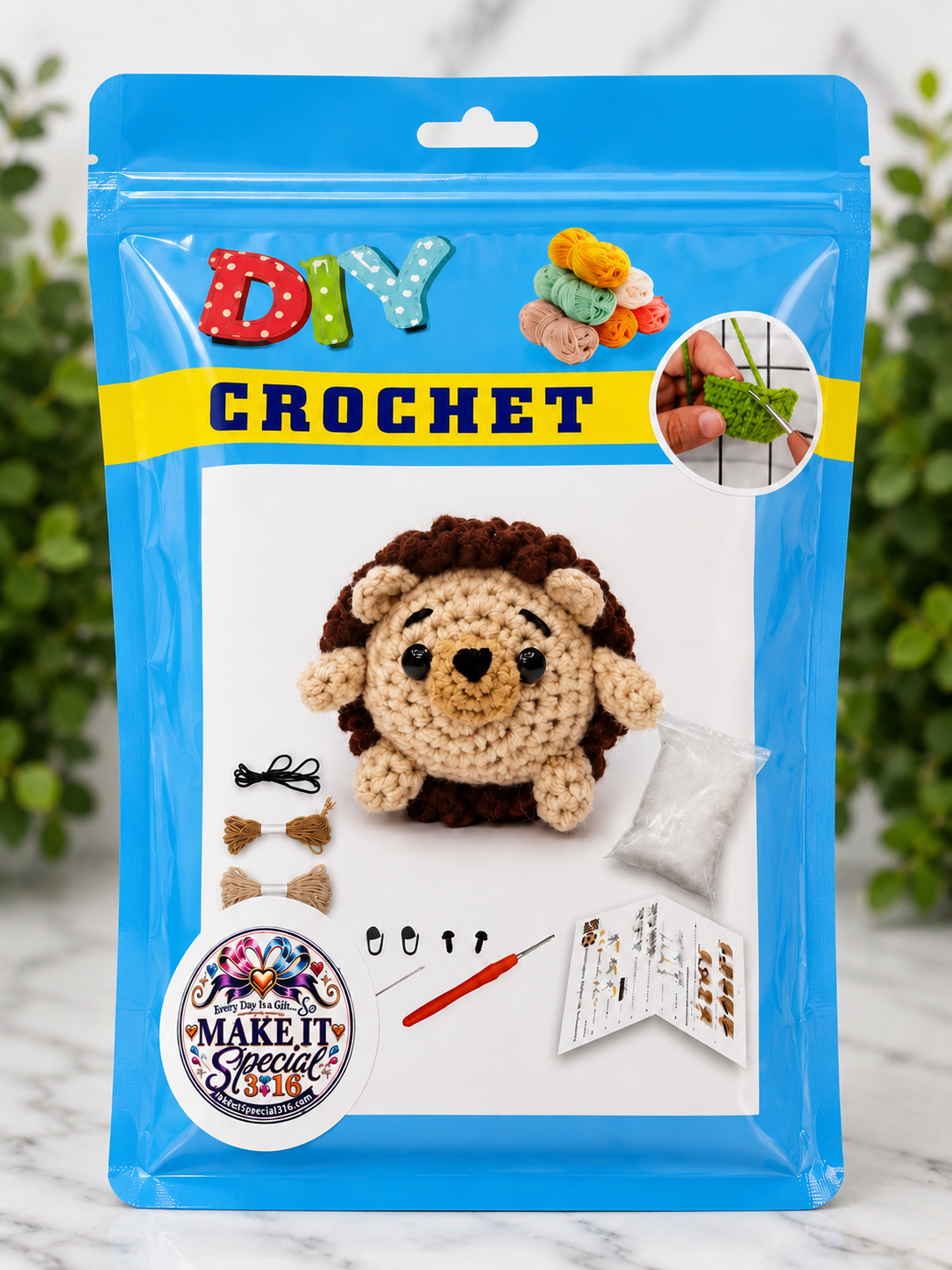 DIY Animal Crochet Kit – Beginner Crochet Craft Kit - 8 options