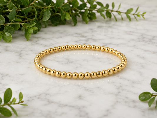 Kids Gold & Silver Beaded Bracelet Collection