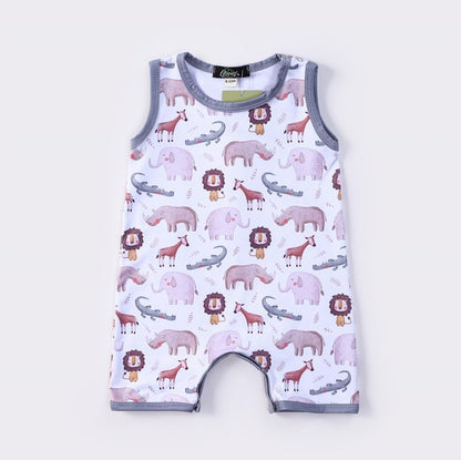 Clothing for Baby Boy -  Wildlife Boy Romper