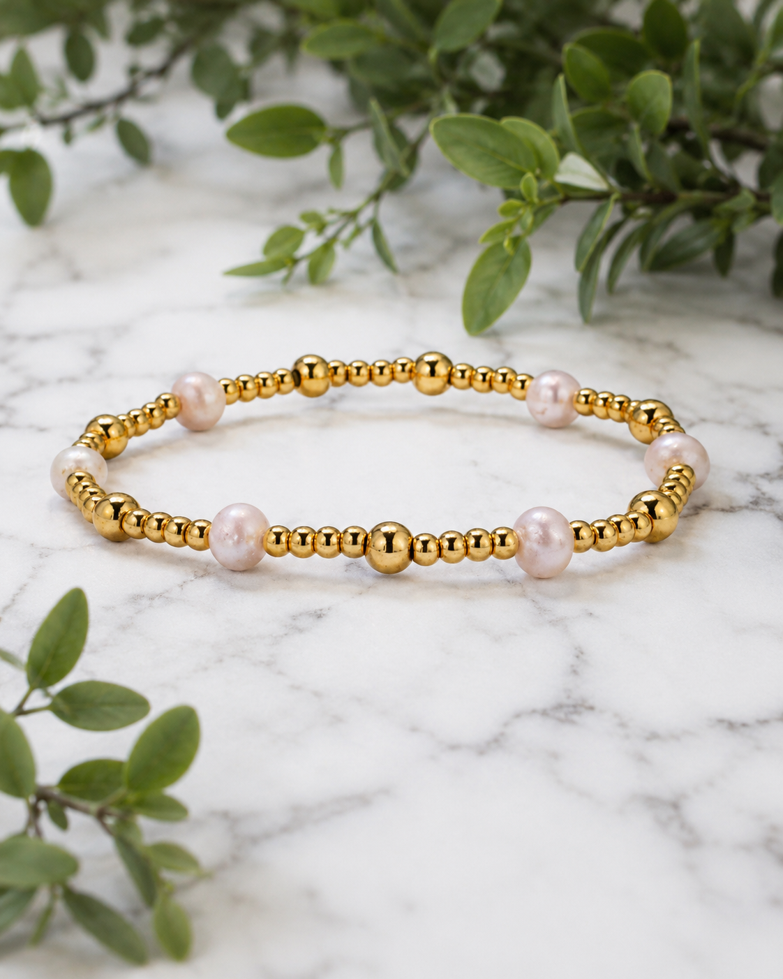 Kids Gold & Silver Beaded Bracelet Collection