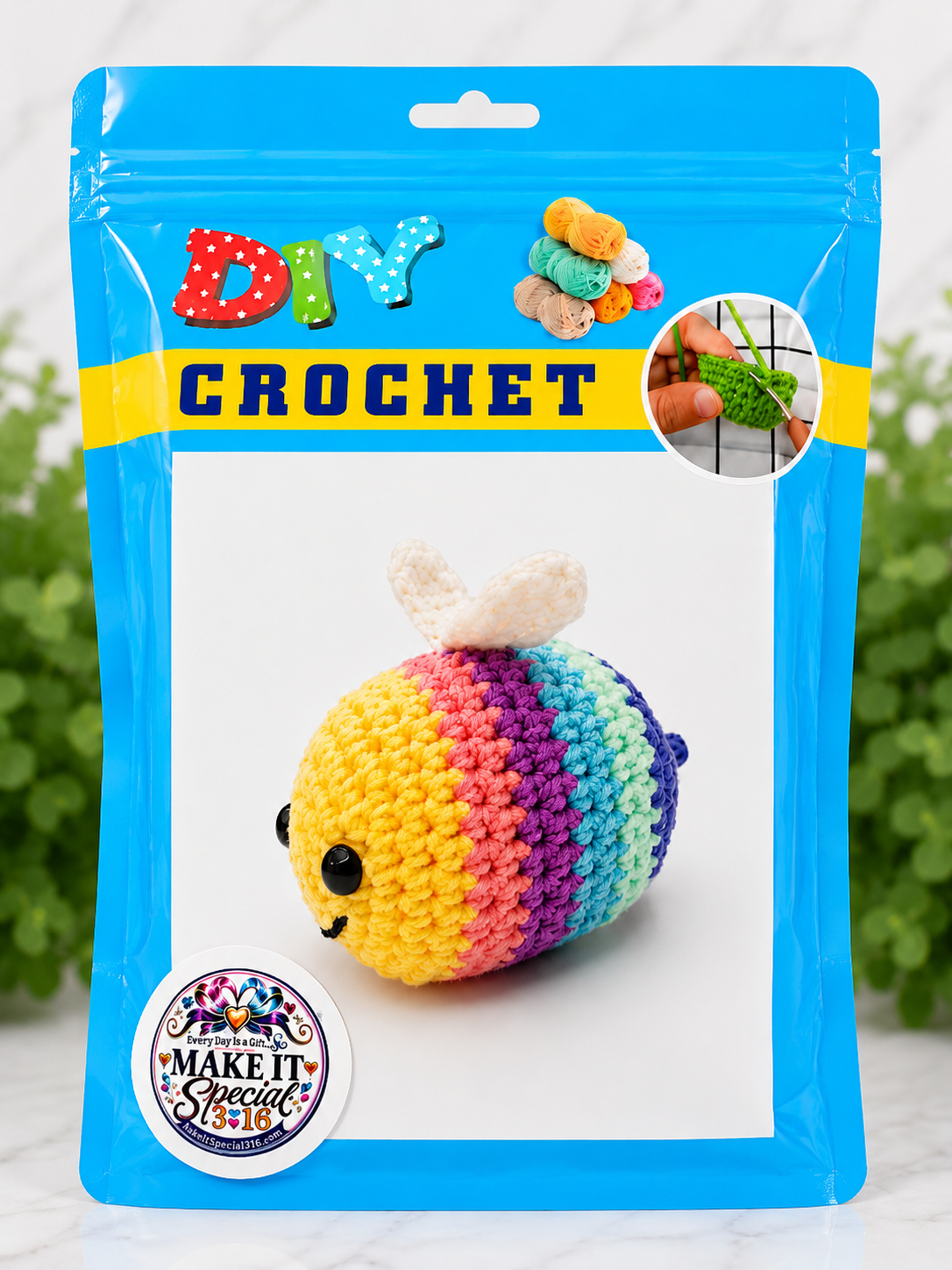 DIY Animal Crochet Kit – Beginner Crochet Craft Kit - 8 options