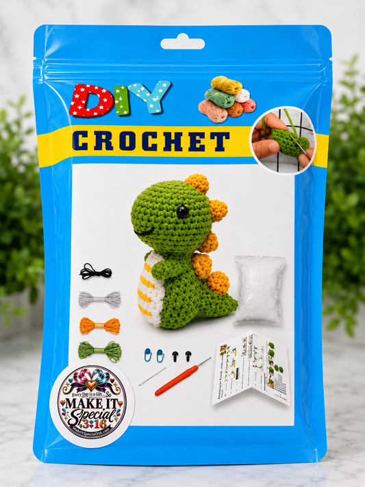 DIY Animal Crochet Kit – Beginner Crochet Craft Kit - 8 options