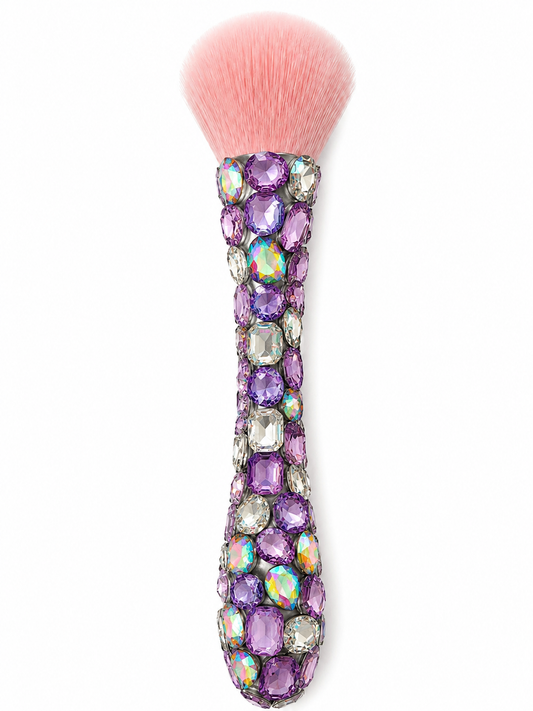 Bling Bling!! Large Lavender/Purple Rhinestones Makeup Brush