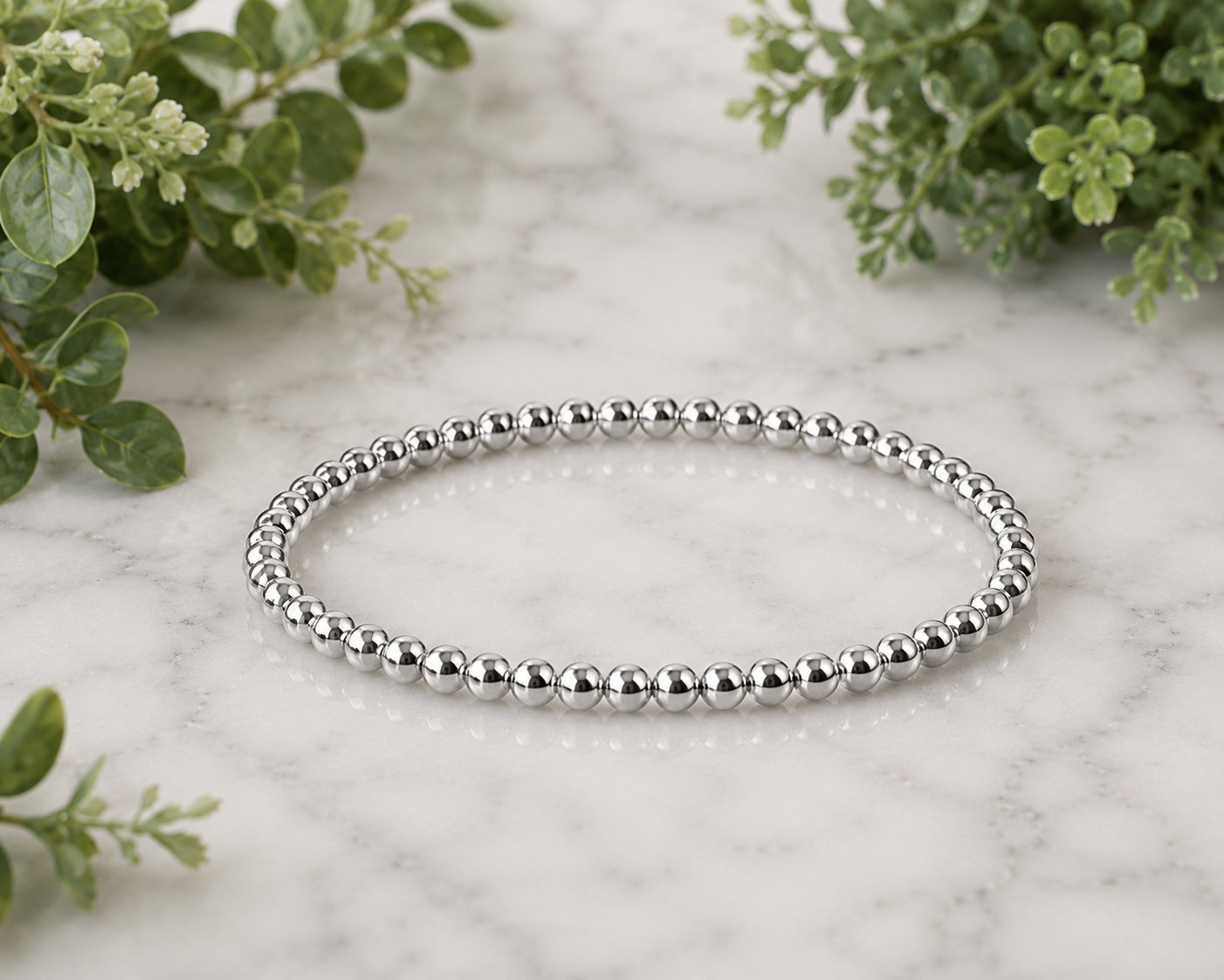 Classic Beaded Stretch Bracelet Collection | Gold, Silver, Mixed Metal &amp; Pearl | Stackable Boutique Bracelets - available in 8 styles