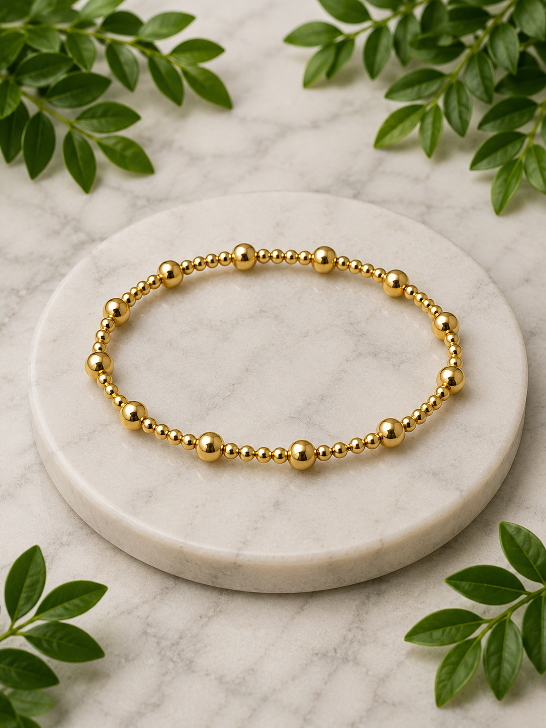 Kids Gold & Silver Beaded Bracelet Collection