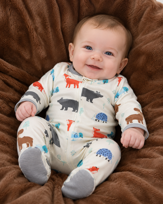 Clothing for Baby Boy - Into the Woods Footie