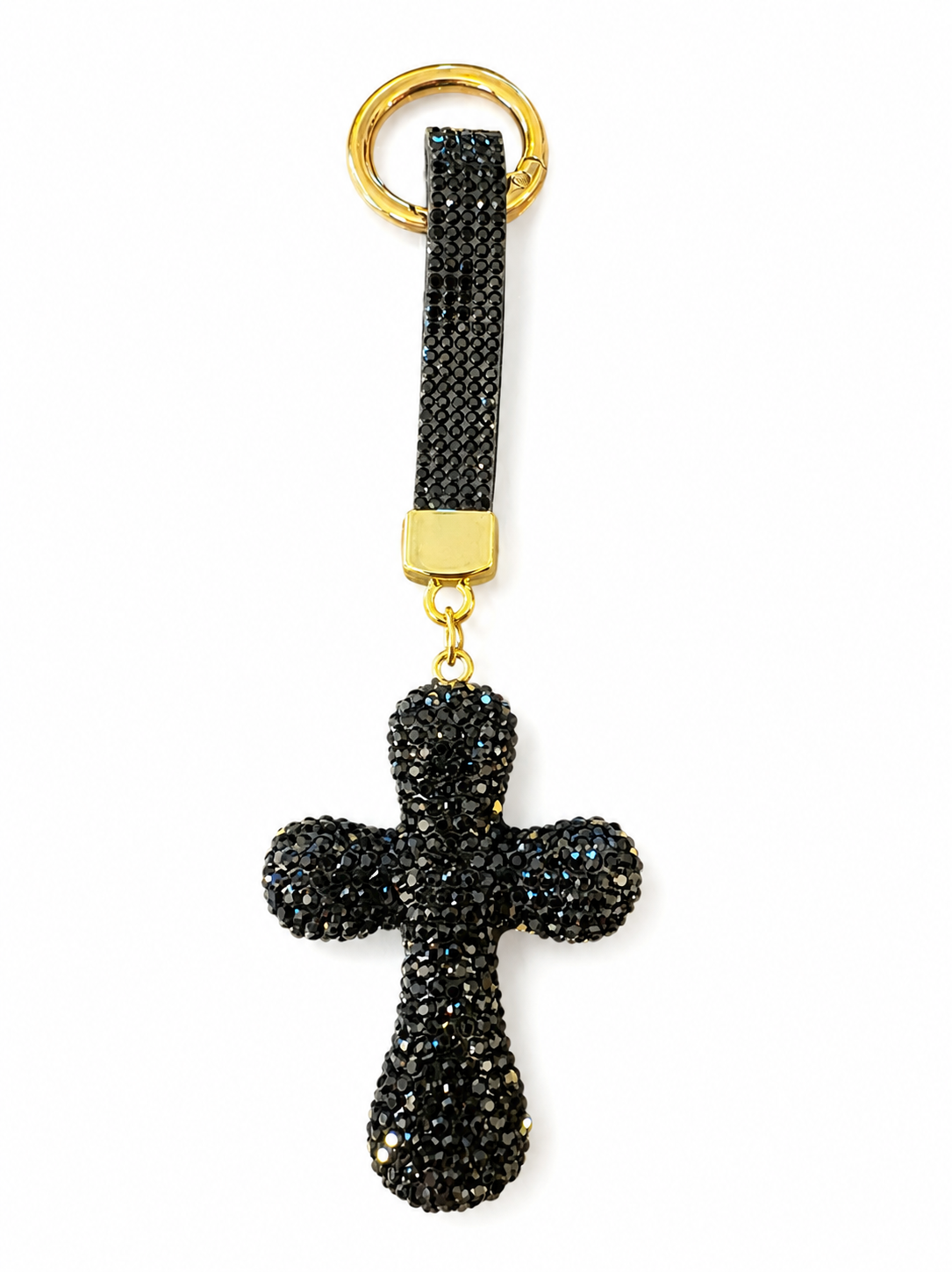 Bling Bling!! Rhinestone Cross keychain/ bag charm - available in 3 colors