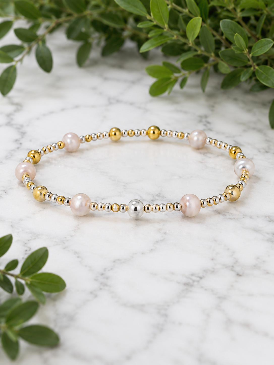 Kids Gold & Silver Beaded Bracelet Collection