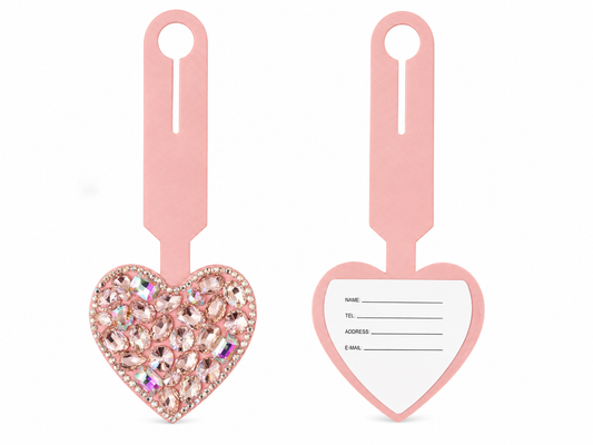 Bling Bling!! Heart Luggage Tag – available in 3 colors