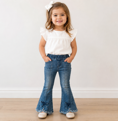 Clothing for Toddler Girl - Pearl Denim Flares
